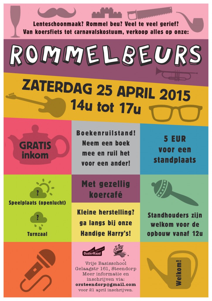 Rommelmarkt Steendorp 2015 St-Henricusschool