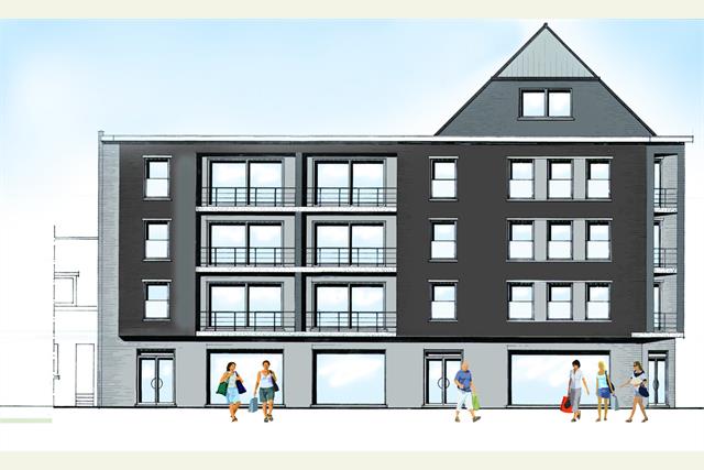 Er komt een nieuwbouwproject van 14 appartementen en 4 winkelruimten