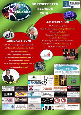 Affiche Dorpsfeesten 2016