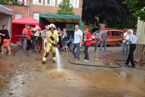 Wolkbreuk Tielrode Brandweer