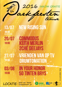 affiche Parkfeesten 2016